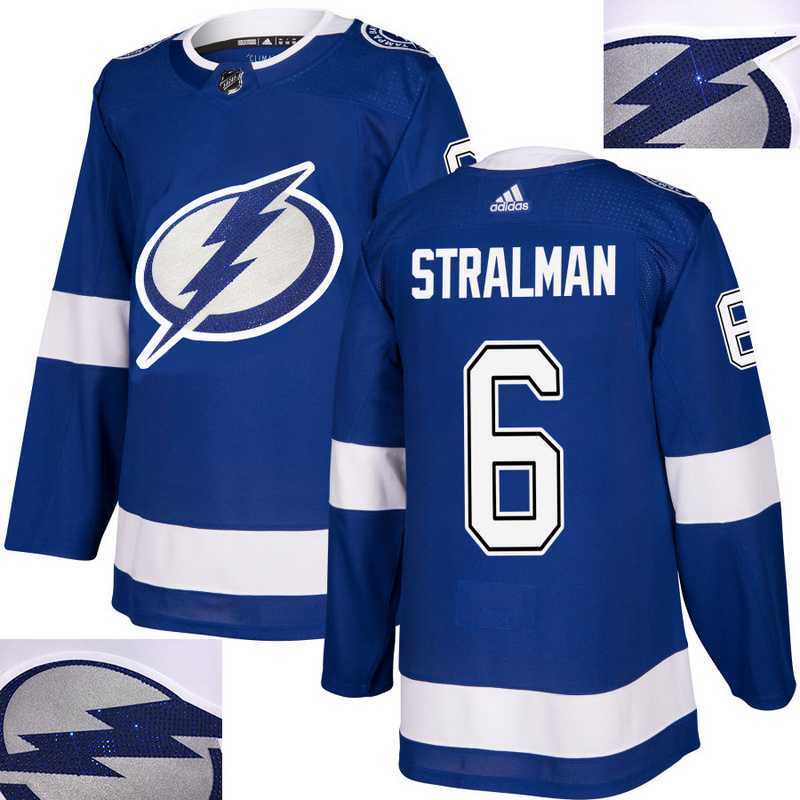Lightning #6 Stralman Blue With Special Glittery Logo Adidas Jersey,We sell and wholesale Lightning #6 Stralman Blue With Special Glittery Logo Adidas Jersey on line form chian!